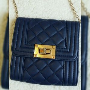 Cute Charming Charlie's navy blue handbag